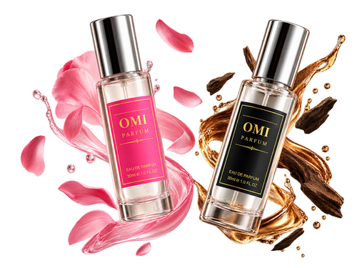 OMI Parfum 30 ml — botellas rosa y negra